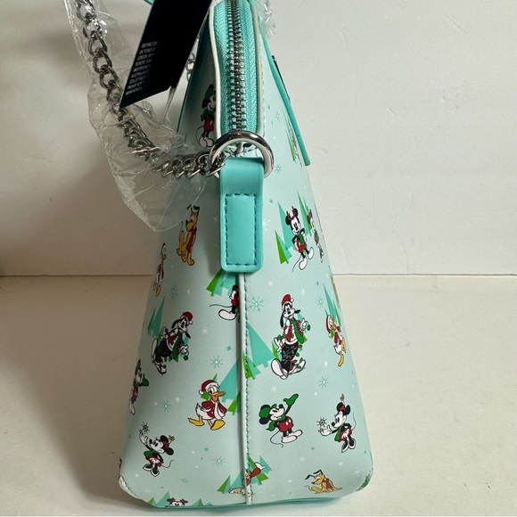 NWT. Loungefly Disney Holiday Christmas winter Sensational Six Crossbody Bag. - Picture 7 of 12